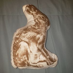 Areaware rabbit throw pillow
